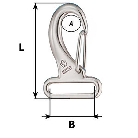 Wichard Marine - Webbing Snap Hook - 30mm, Length 60mm — Quality Boat Parts