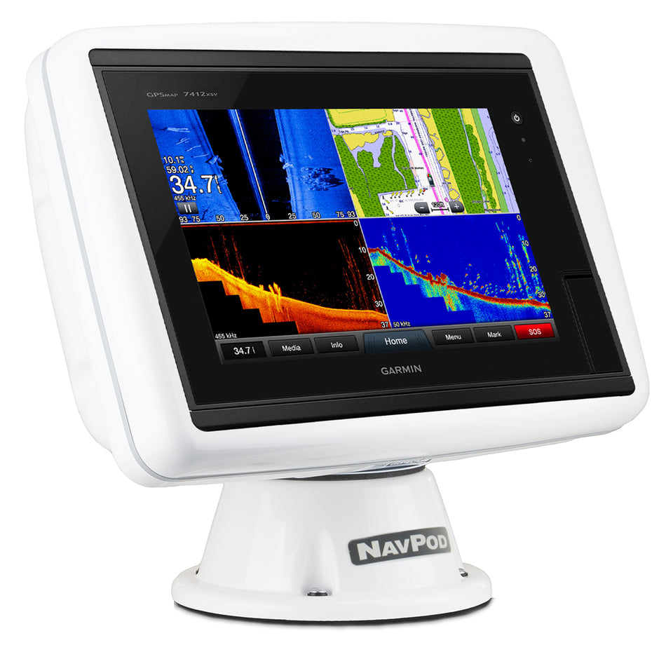 NavPod - PP5200-12 PowerPod Pre-Cut - For Garmin 7412, 7412xsv, 7612, 7612xsv — Quality Boat Parts