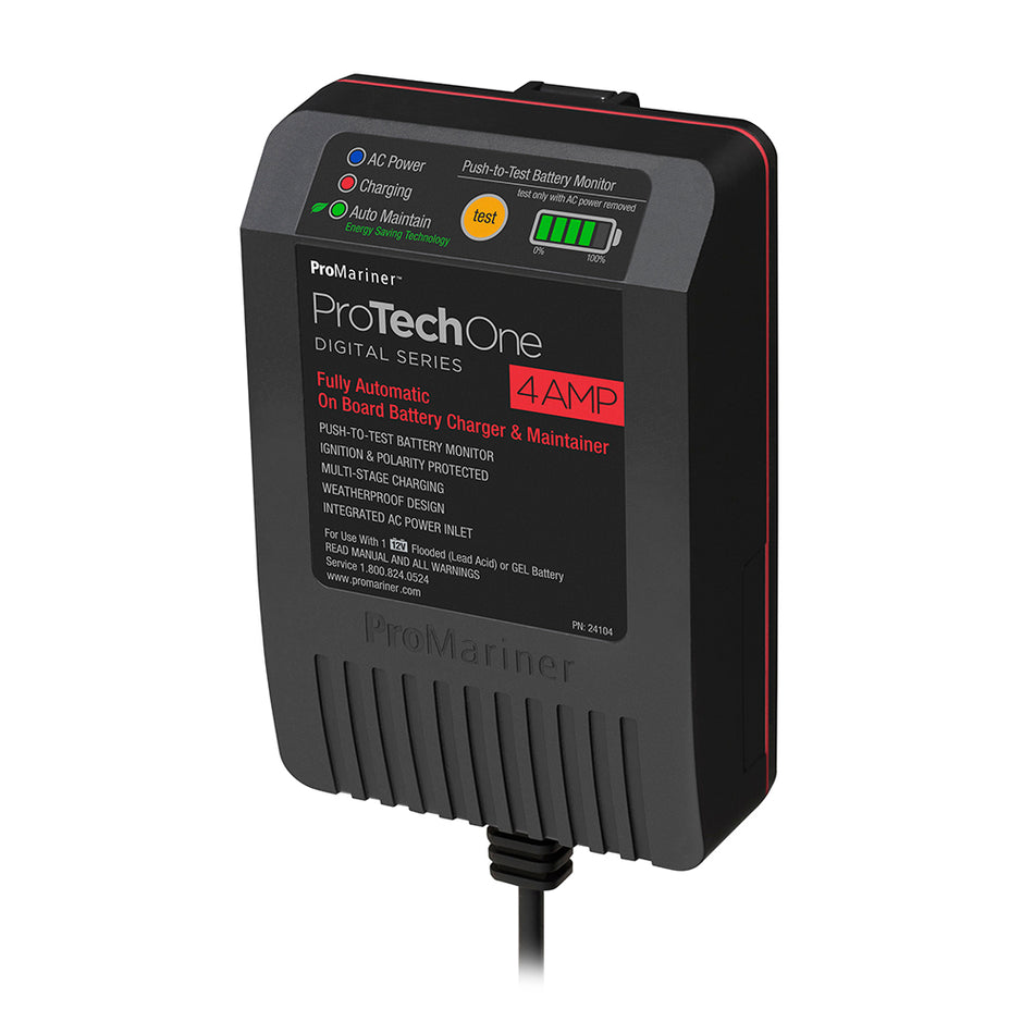 ProMariner - ProTechOne Battery Charger - Maintainer, With Integrated AC Inlet, Corded — Quality Boat Parts