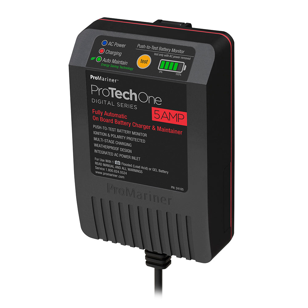 ProMariner - ProTechOne Battery Charger - Maintainer, With Integrated AC Inlet, Corded — Quality Boat Parts