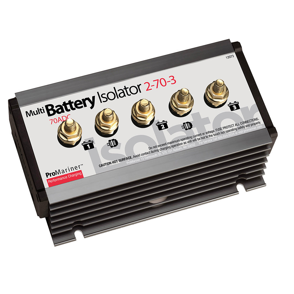 ProMariner - Battery Isolator - 2 Alternator, 3 Battery, 70 AMP — Quality Boat Parts