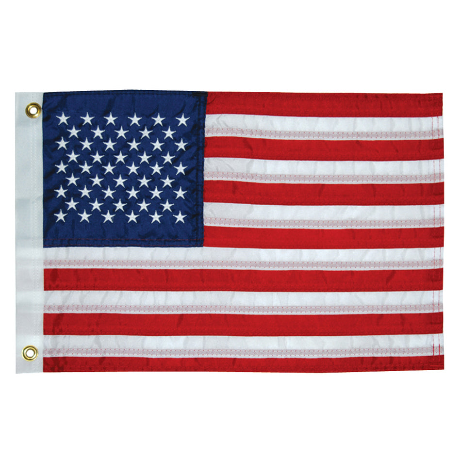 Taylor Made - 12" x 18" Deluxe Sewn 50 Star Flag — Quality Boat Parts