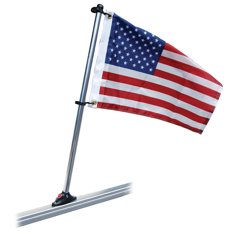 Taylor Made - Pontoon Flag Pole Mount US Flag — Quality Boat Parts