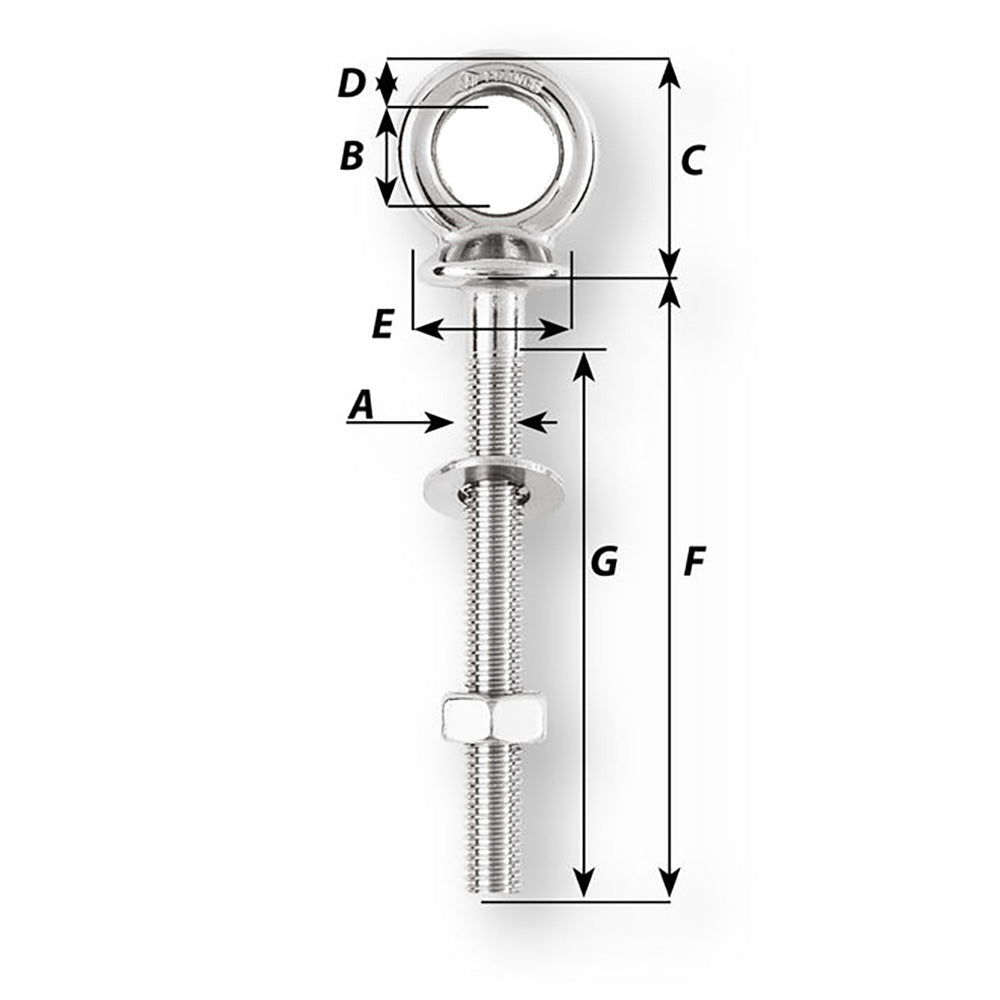Wichard Mount - Eye Bolt — Quality Boat Parts