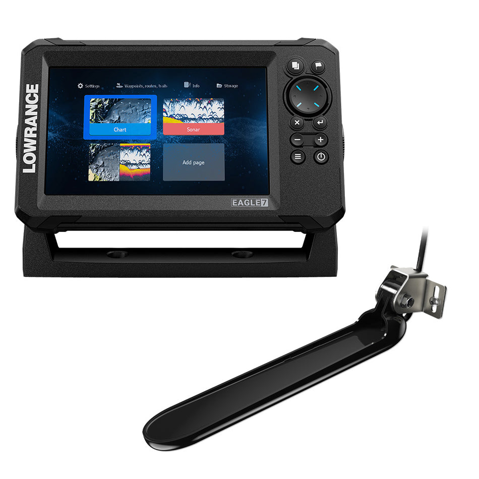 Lowrance - Eagle 7 - With TripleShot Transducer, U.S. Inland Charts — Quality Boat Parts