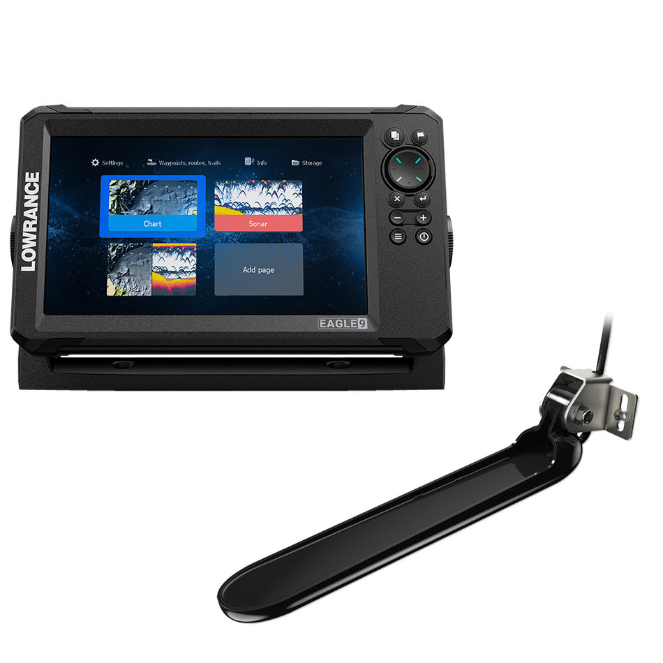 Lowrance - Eagle 9 - With TripleShot Transducer, Inland Charts — Quality Boat Parts