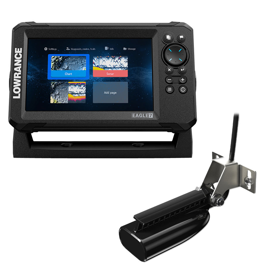 Lowrance - Eagle 7 - With SplitShot Transducer, Discover OnBoard Chart — Quality Boat Parts