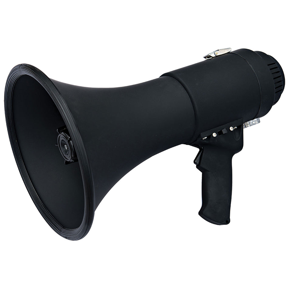 Speco - All-Black Deluxe Megaphone - With Siren, 15W — Quality Boat Parts