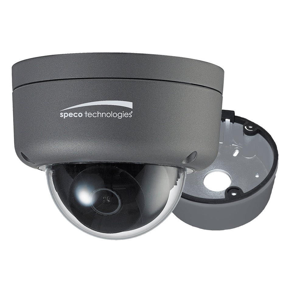 Speco - 2MP Ultra Intensifier Dome Camera - 3.6mm Lens, Dark Grey Housing, with Included Junction Box — Quality Boat Parts