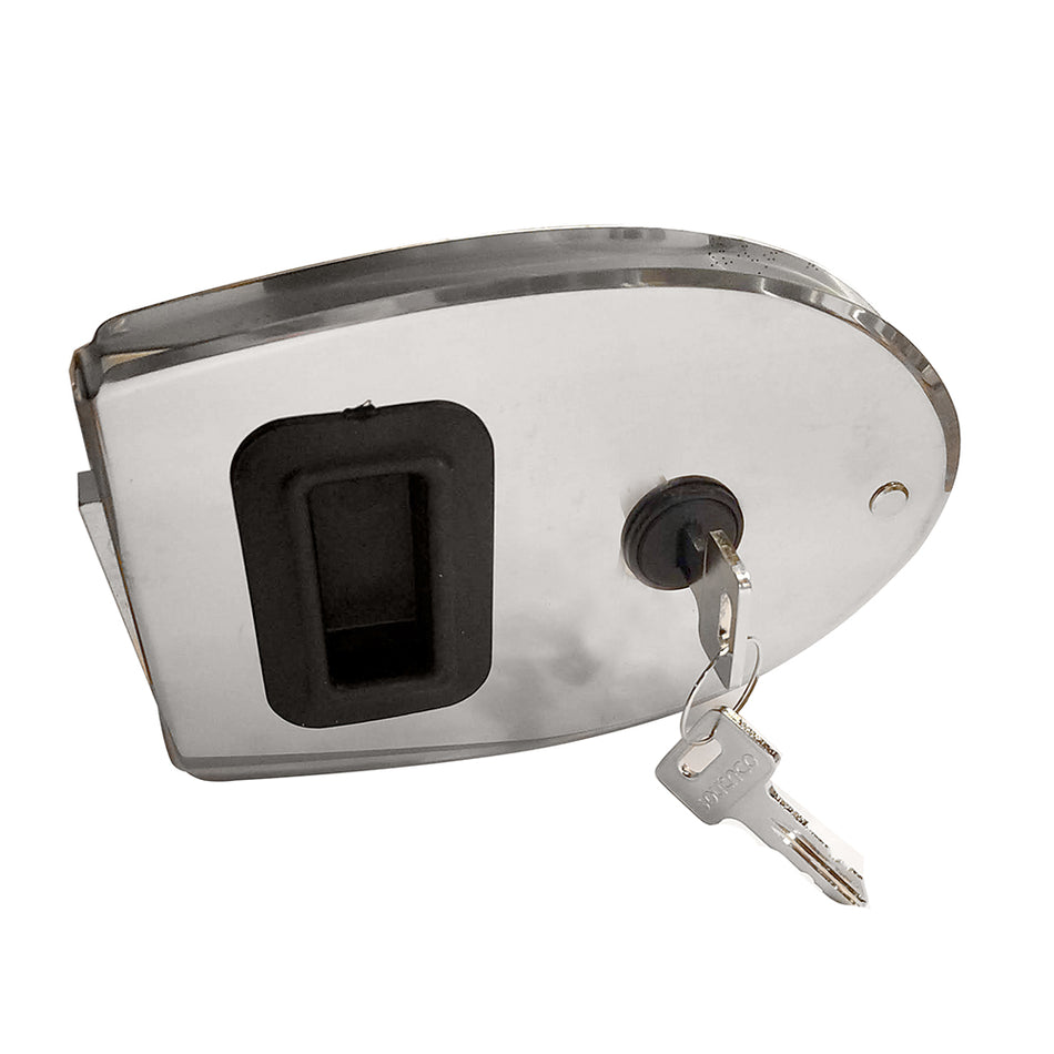 Southco - Sliding Action Latch Weatherproof Lock Oval Stainless Steel — Quality Boat Parts