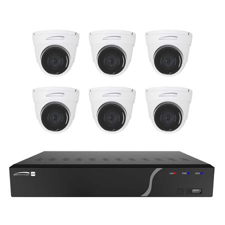 Speco - NVR Kit - with 6 Outdoor, IR 5MP, IP Cameras 2.8mm Fixed Lens, 2TB, 8 Channel — Quality Boat Parts