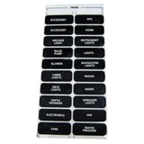 Paneltronics - Assorted Label Sheet — Quality Boat Parts