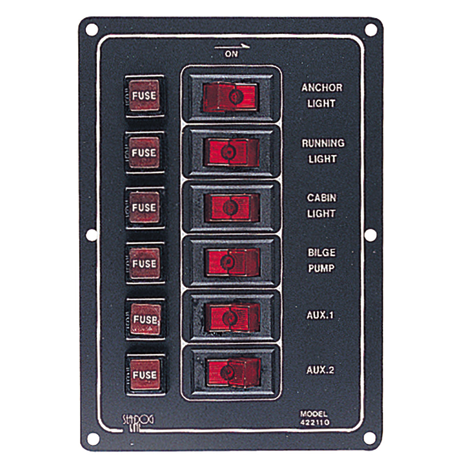 Sea-Dog - Aluminum Switch Panel Vertical — Quality Boat Parts