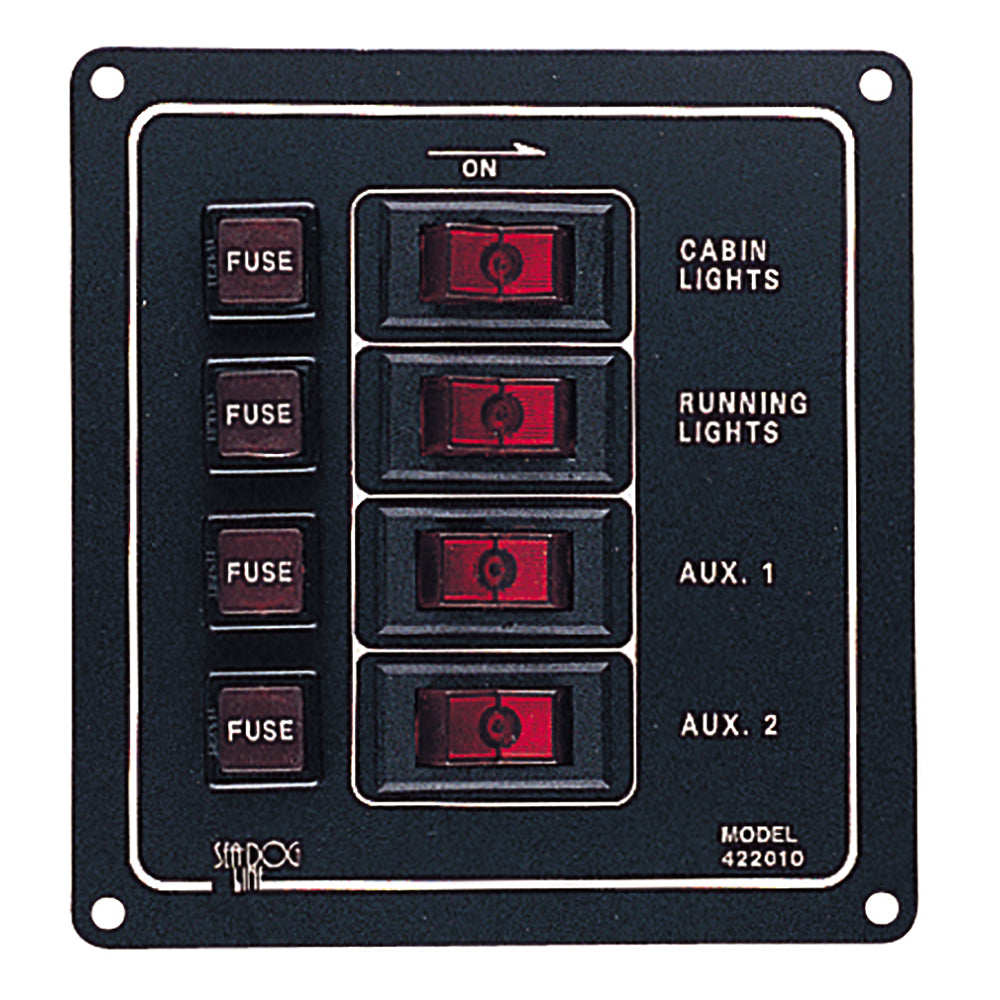 Sea-Dog - Aluminum Switch Panel Vertical — Quality Boat Parts