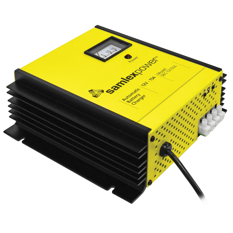 Samlex America - Battery Charger - 3-Bank, 3-Stage, Dip Switch & Lugs — Quality Boat Parts