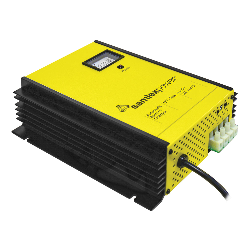 Samlex America - Battery Charger - 3-Bank, 3-Stage, Dip Switch & Lugs — Quality Boat Parts