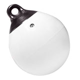 Taylor Made - Tuff End Inflatable Vinyl Buoy - White — Quality Boat Parts