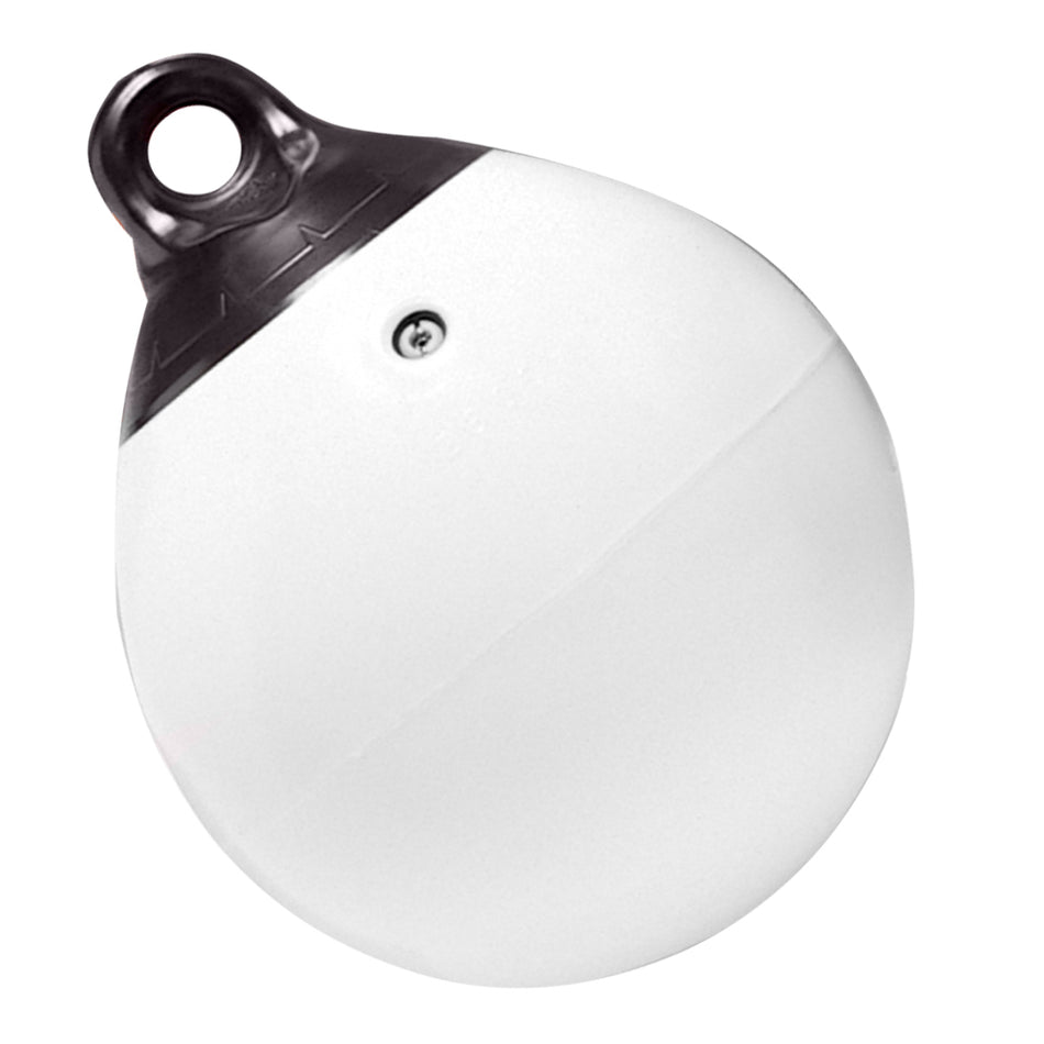 Taylor Made - Tuff End Inflatable Vinyl Buoy - White — Quality Boat Parts