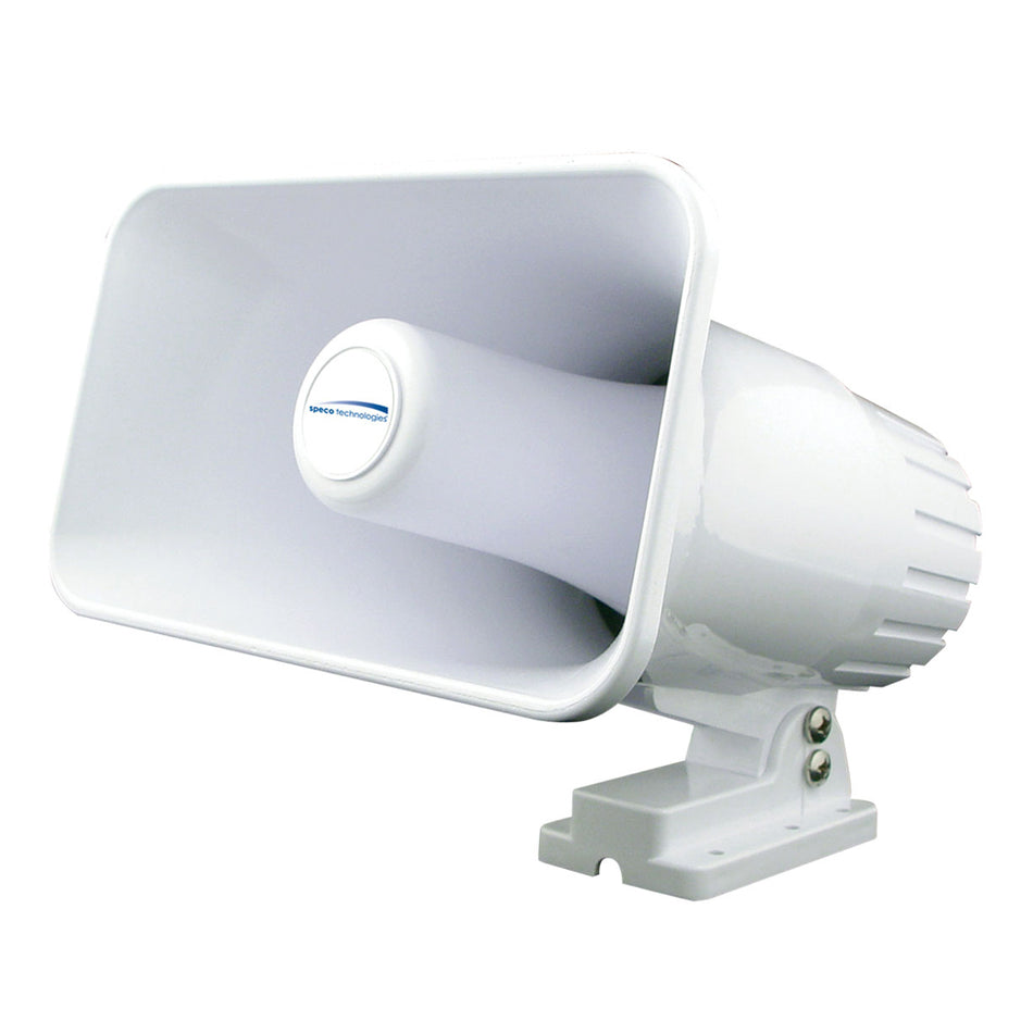 Speco - 4" x 6" Weatherproof PA Speaker Horn - White — Quality Boat Parts