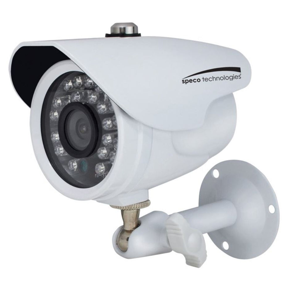 Speco - Color Waterproof Marine Bullet Camera - 2M, with IR, 10' Cable, 3.6mm Lens, White Housing — Quality Boat Parts