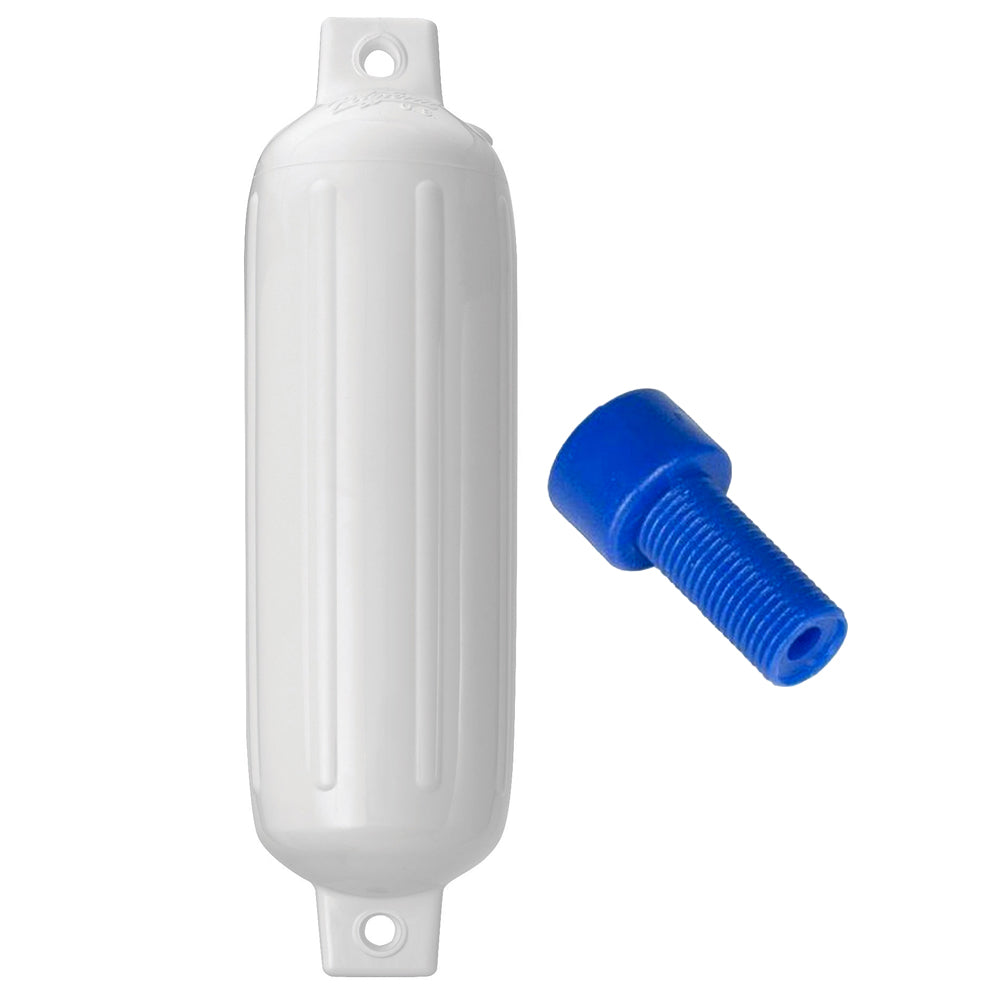 Polyform - G-3 Twin Eye Fender - 5.5" x 19", with Adapter — Quality Boat Parts