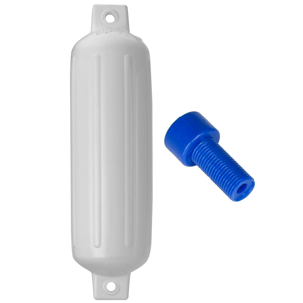 Polyform - G-4 Twin Eye Fender - 6.5" x 22", with Adapter — Quality Boat Parts