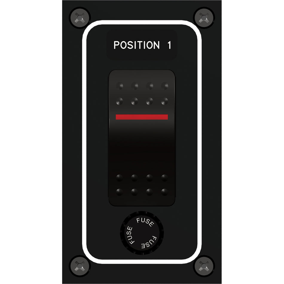 Paneltronics - Waterproof Circuit Breaker Panel - DC Illuminated Rocker Switch, Fuse — Quality Boat Parts