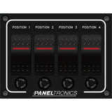 Paneltronics - Waterproof Circuit Breaker Panel - DC Illuminated Rocker Switch, Fuse — Quality Boat Parts