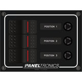 Paneltronics - Waterproof Circuit Breaker Panel - DC Illuminated Rocker Switch, Fuse — Quality Boat Parts