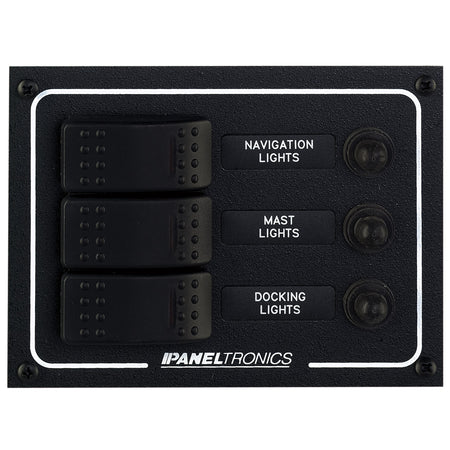 Paneltronics - Waterproof DC Circuit Breaker Panel - Lighted Rocker, CB — Quality Boat Parts