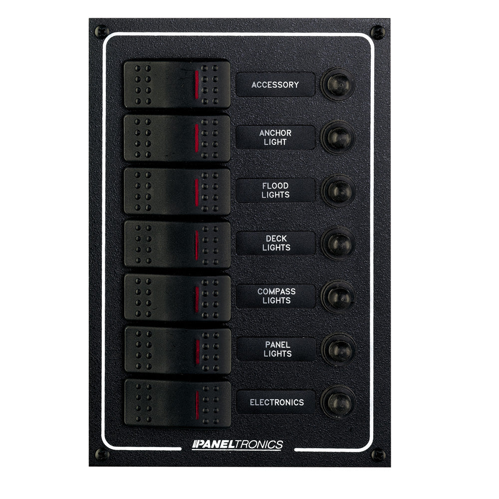 Paneltronics - Waterproof DC Circuit Breaker Panel - Lighted Rocker, CB — Quality Boat Parts
