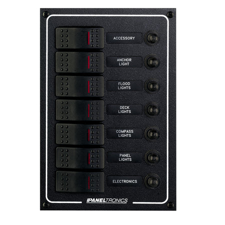 Paneltronics - Waterproof DC Circuit Breaker Panel - Lighted Rocker, CB — Quality Boat Parts