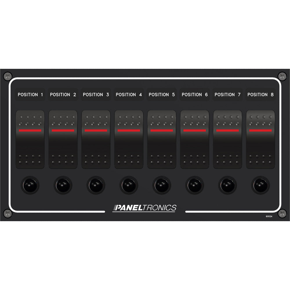 Paneltronics - Waterproof DC Circuit Breaker Panel - Lighted Rocker, CB — Quality Boat Parts