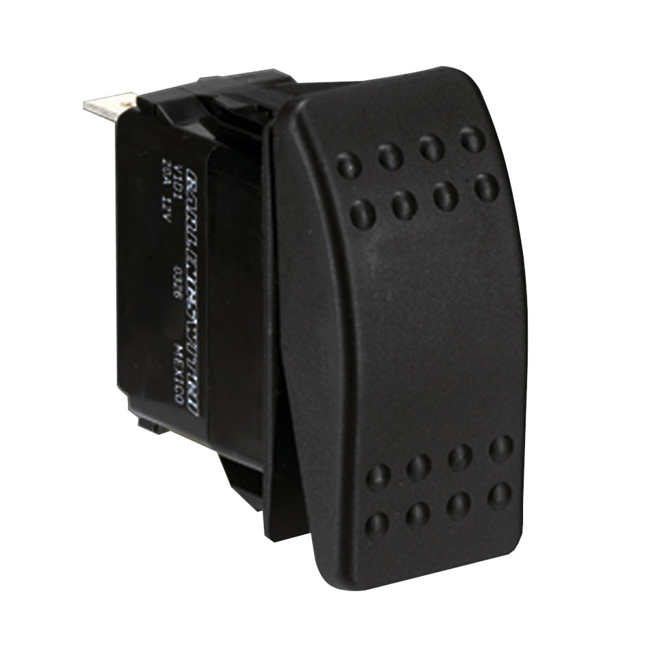 Paneltronics - Waterproof Contura Rocker Switch - Black, DPDT, ON/OFF/ON — Quality Boat Parts