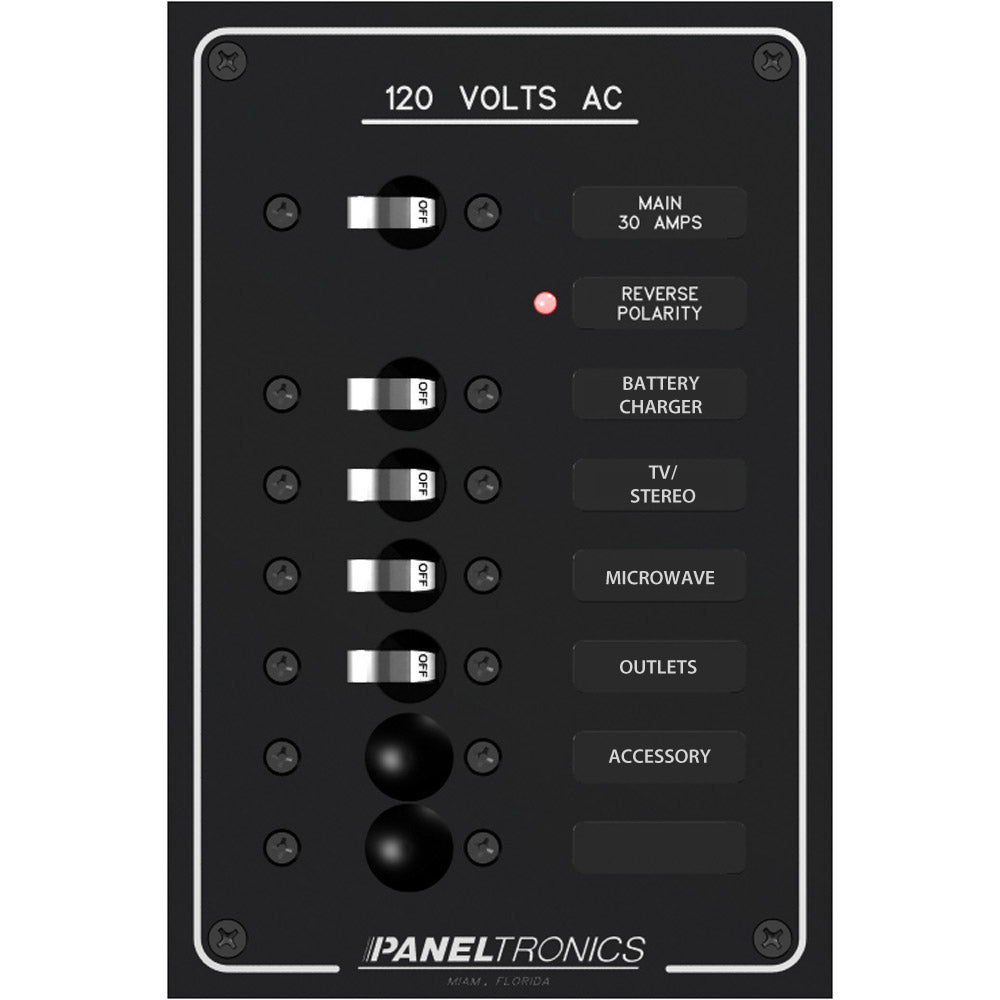 Paneltronics - Standard AC Breaker Panel & Main — Quality Boat Parts