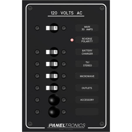 Paneltronics - Standard AC Breaker Panel & Main — Quality Boat Parts