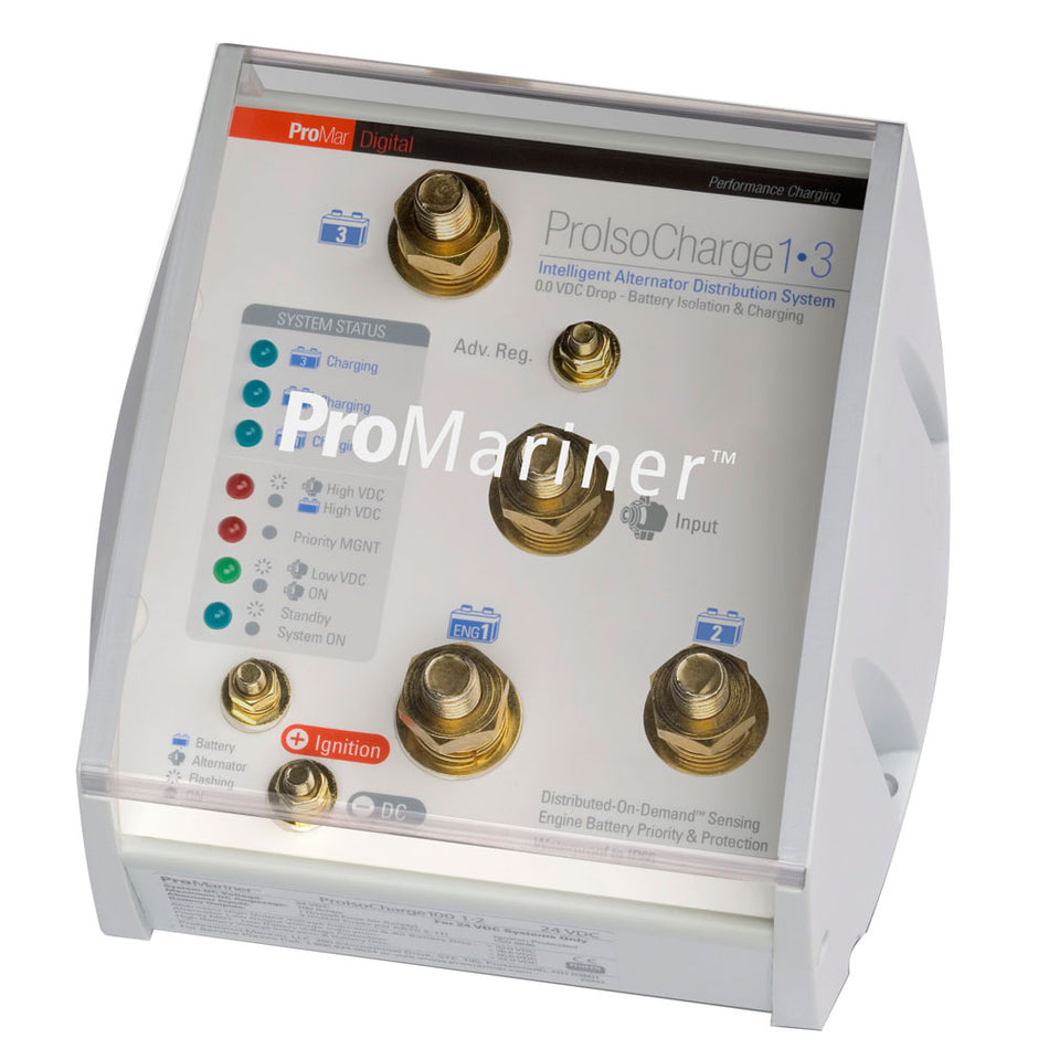 ProMariner - ProIsoCharge Battery Isolator - 1-Alt 3-Bat, 12V — Quality Boat Parts