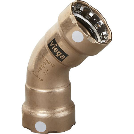 Viega - MegaPress 45" Copper Nickel Elbow — Quality Boat Parts
