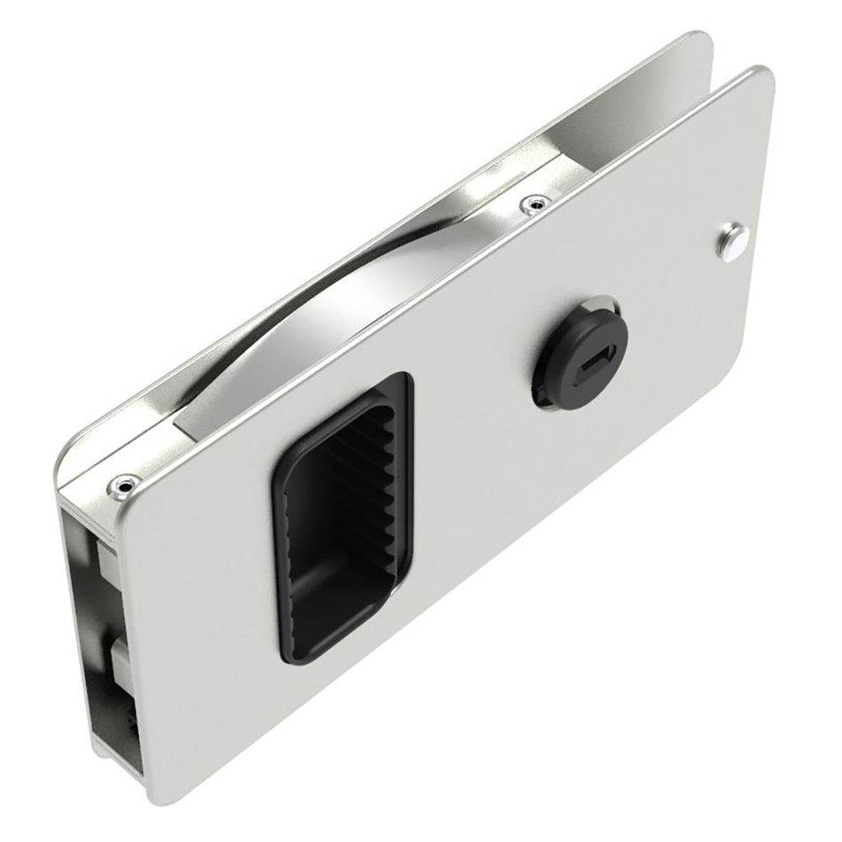 Southco - Flush Sliding Door Latch - Square, Aluminum — Quality Boat Parts