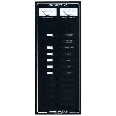 Paneltronics - Standard AC Breaker Panel & Main - LEDs — Quality Boat Parts