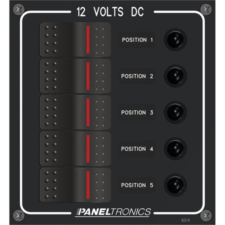 Paneltronics - Waterproof Panel Circuit Breaker - DC, Illuminated Rocker Switch — Quality Boat Parts