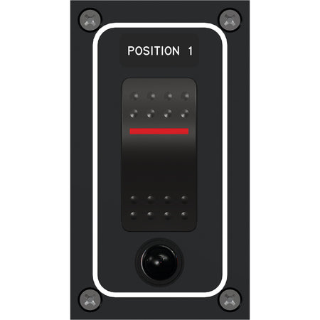Paneltronics - Waterproof Panel Circuit Breaker - DC, Illuminated Rocker Switch — Quality Boat Parts