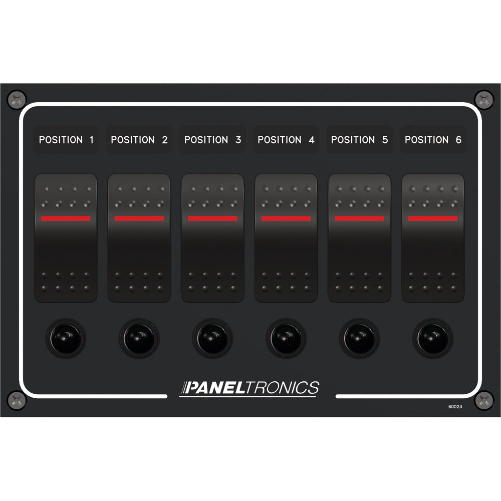 Paneltronics - Waterproof Panel Circuit Breaker - DC, Illuminated Rocker Switch — Quality Boat Parts