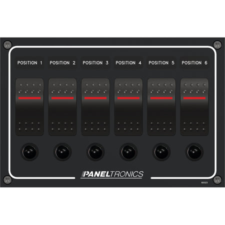 Paneltronics - Waterproof Panel Circuit Breaker - DC, Illuminated Rocker Switch — Quality Boat Parts