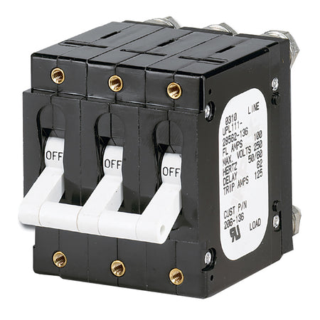 Paneltronics - C Frame Magnetic Circuit Breaker - Double Pole, White — Quality Boat Parts