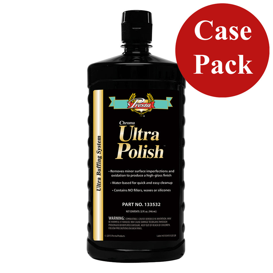 Presta - Ultra Polish Chroma 1500 - 32oz, Case of 12 — Quality Boat Parts