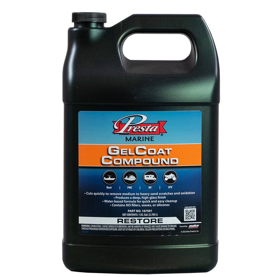 Presta - Gel Coat Compound — Quality Boat Parts