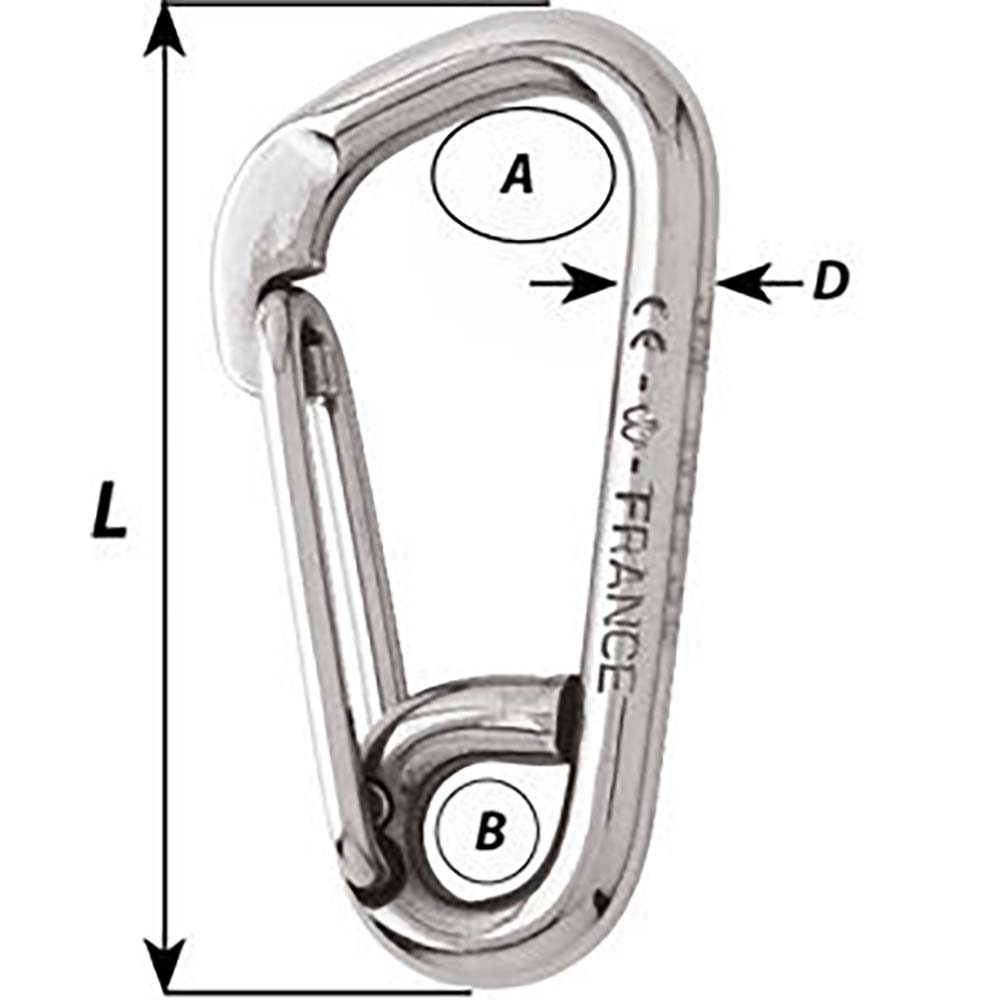 Wichard - Asymmetric Carbine Hook — Quality Boat Parts