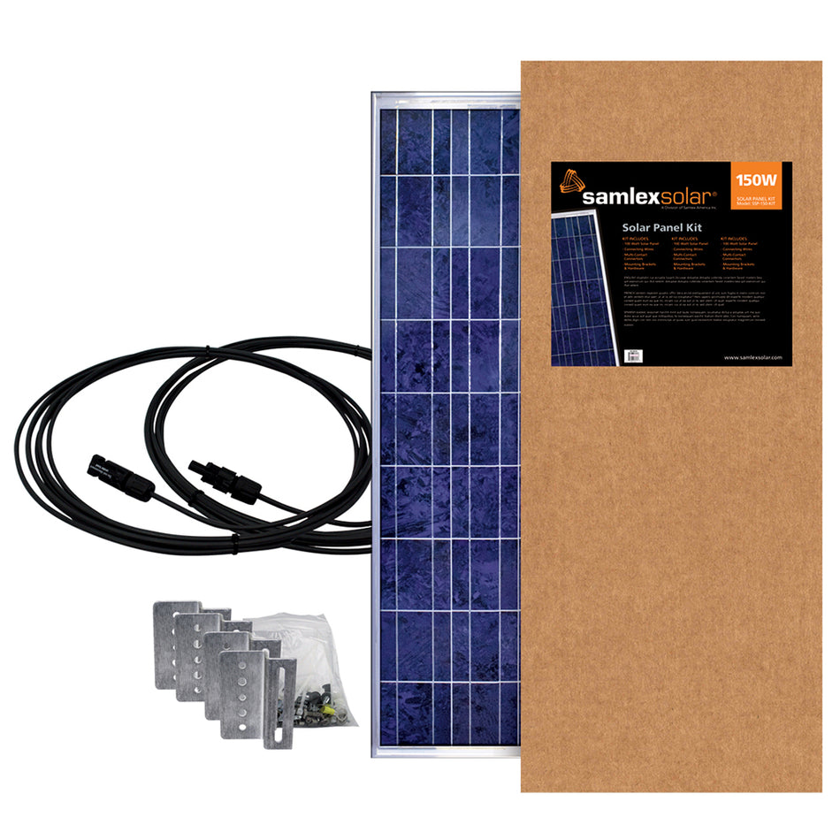 Samlex America - 150W Solar Panel Kit — Quality Boat Parts