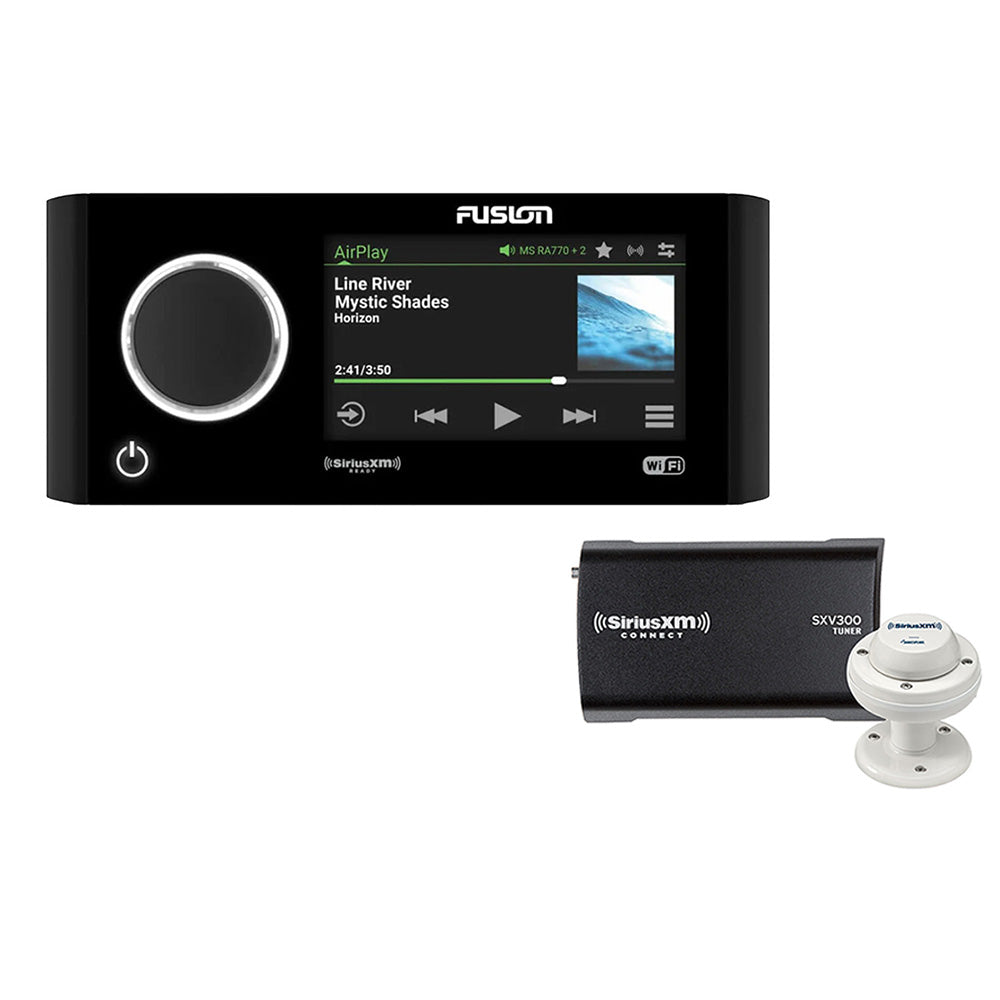 Fusion - Apollo Touchscreen Stereo - AM/FM/BT/SiriusXM, with SiriusXM SXV300 Connect Tuner & Marine/RV Antenna — Quality Boat Parts